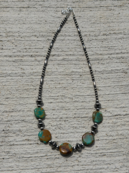 15-16.5" Pearl & Genuine Turquoise
