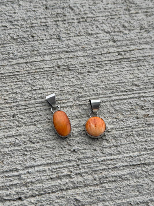 Orange Spiny Pendants