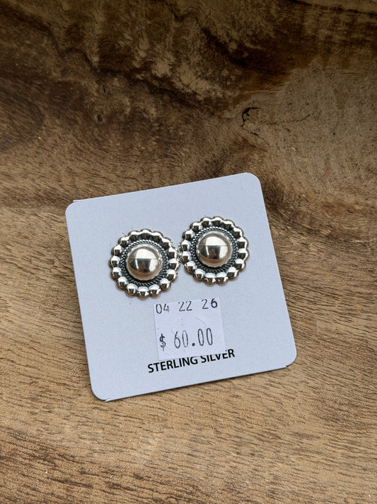 Quarter Size Concho Earrings