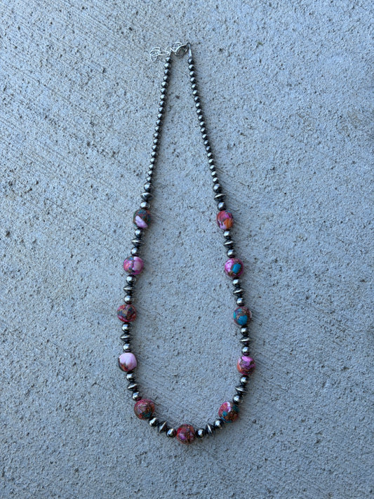 20-21.5" Pearl & Pink Dahlia
