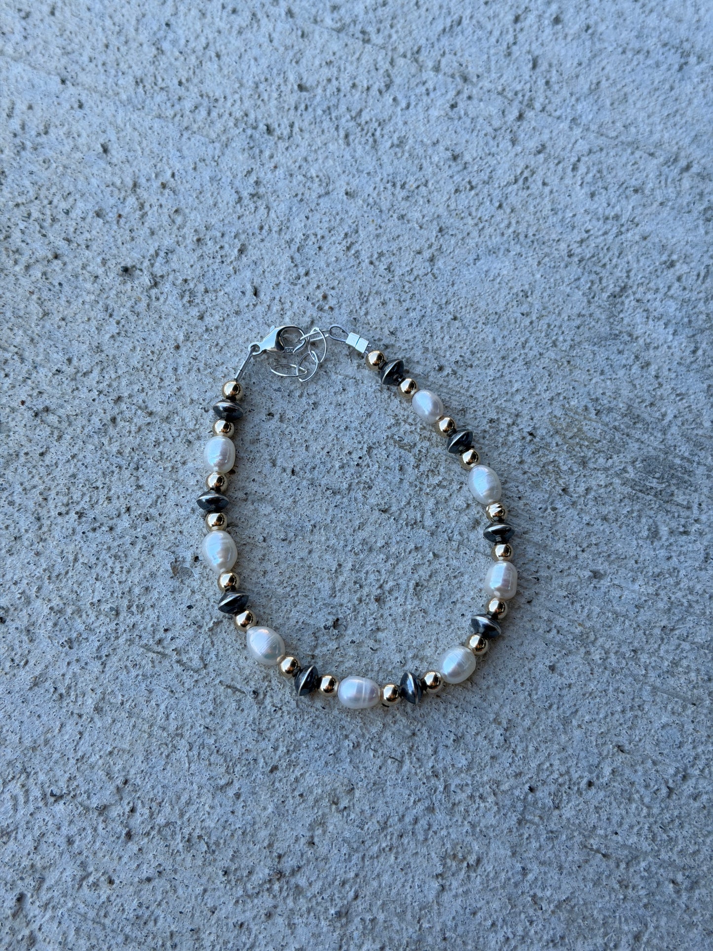 7-7.5" Pearl, Gold & Freshwater Pearl