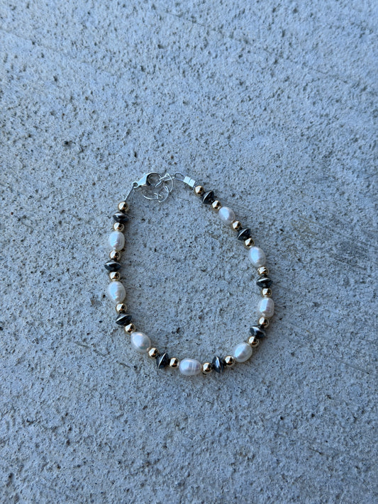 7-7.5" Pearl, Gold & Freshwater Pearl