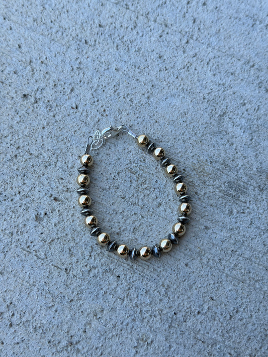 6-7" Gold & Sterling Saucer