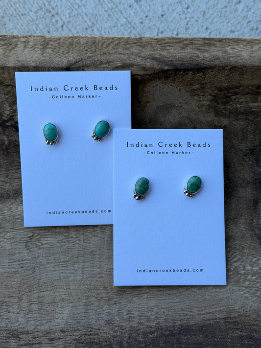 Kingman Turquoise Detail Earrings