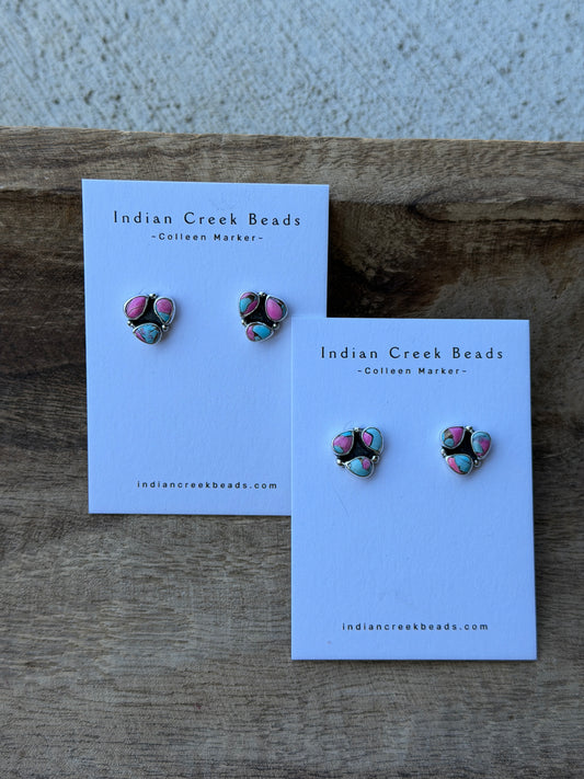 Cotton Candy Mini Cluster Earrings