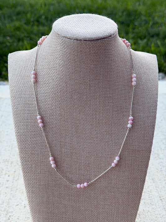 17" Liquid Silver & Pink Conch