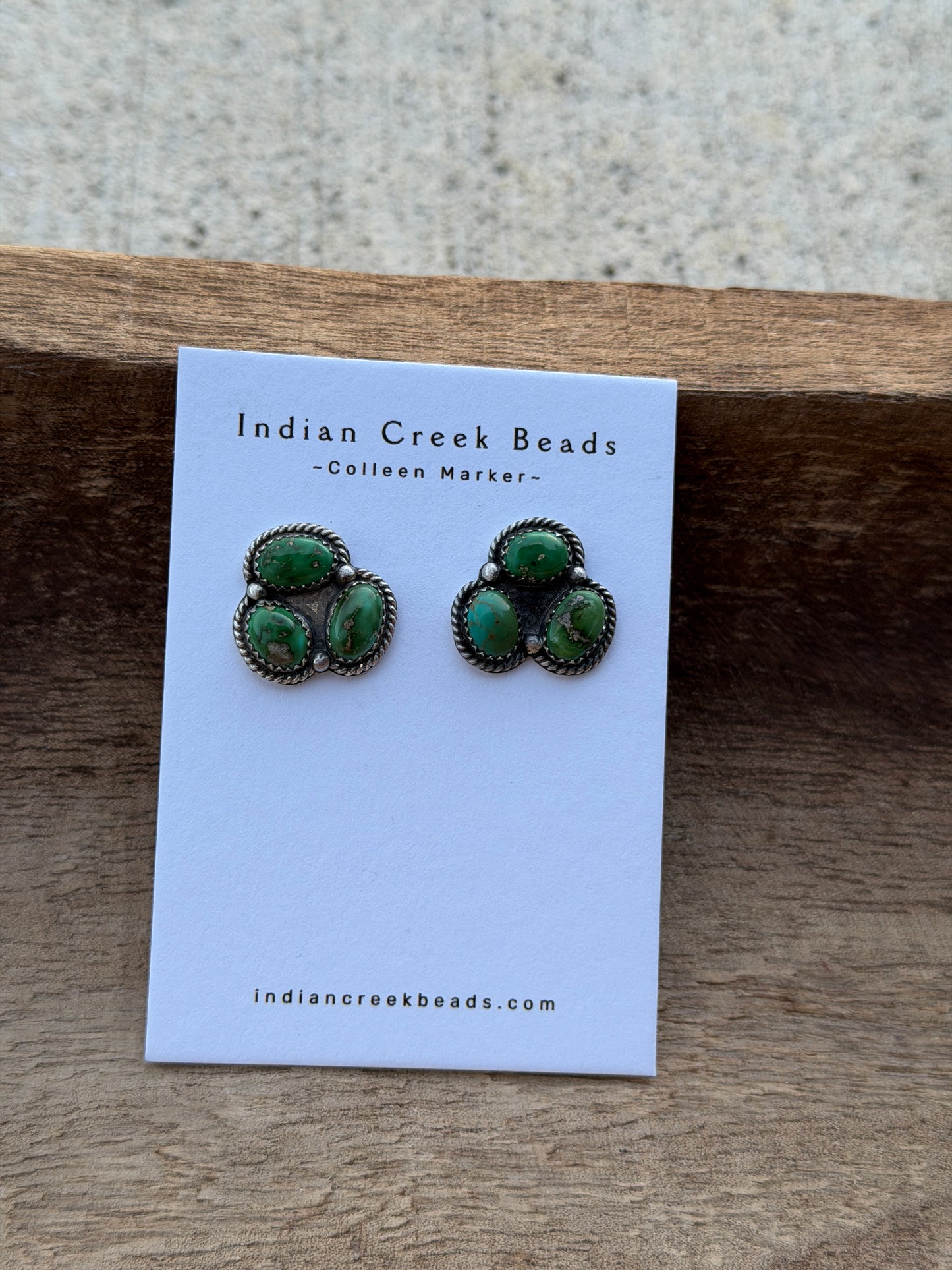 3 stone Sonoran Gold Earrings