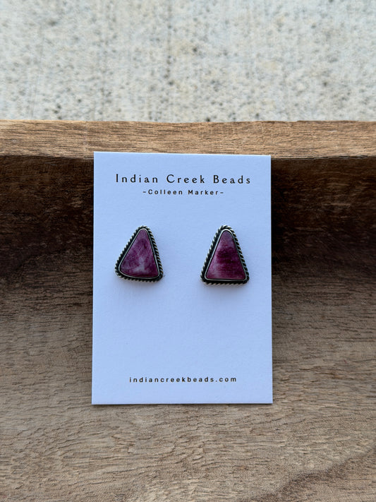 Purple Spiny Earrings