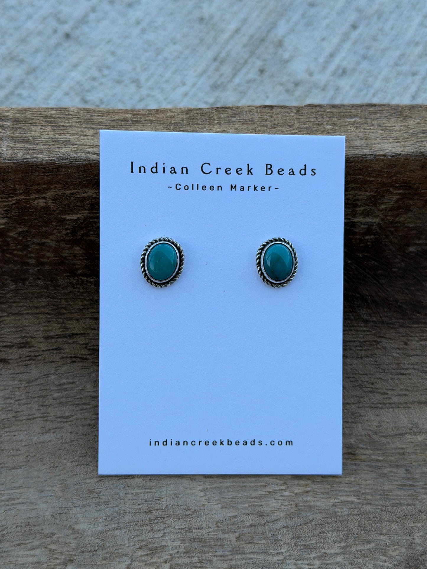 Oval Turquoise Earrings