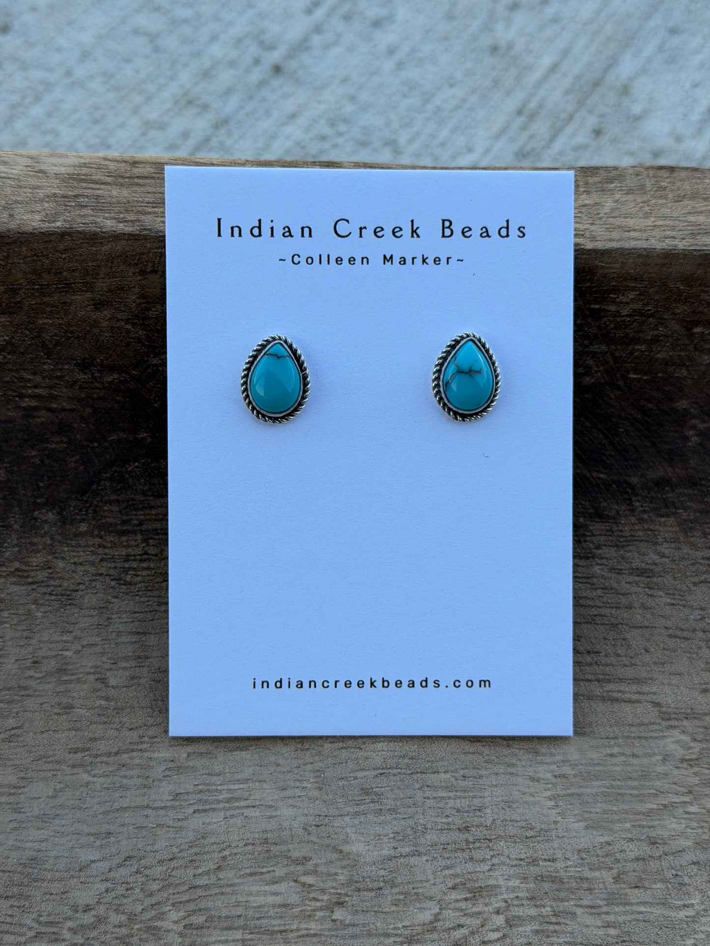 Teardrop Turquoise Earrings