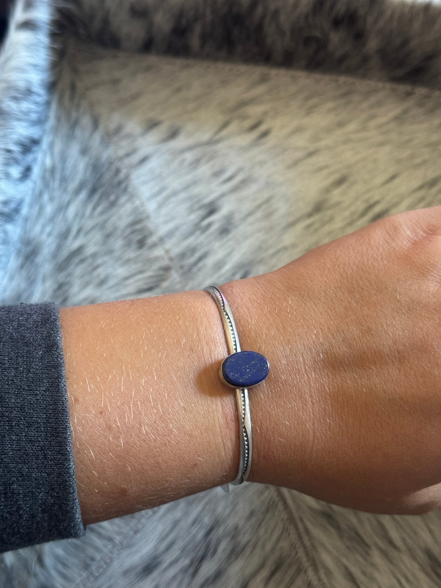 Blue Lapis Cuff