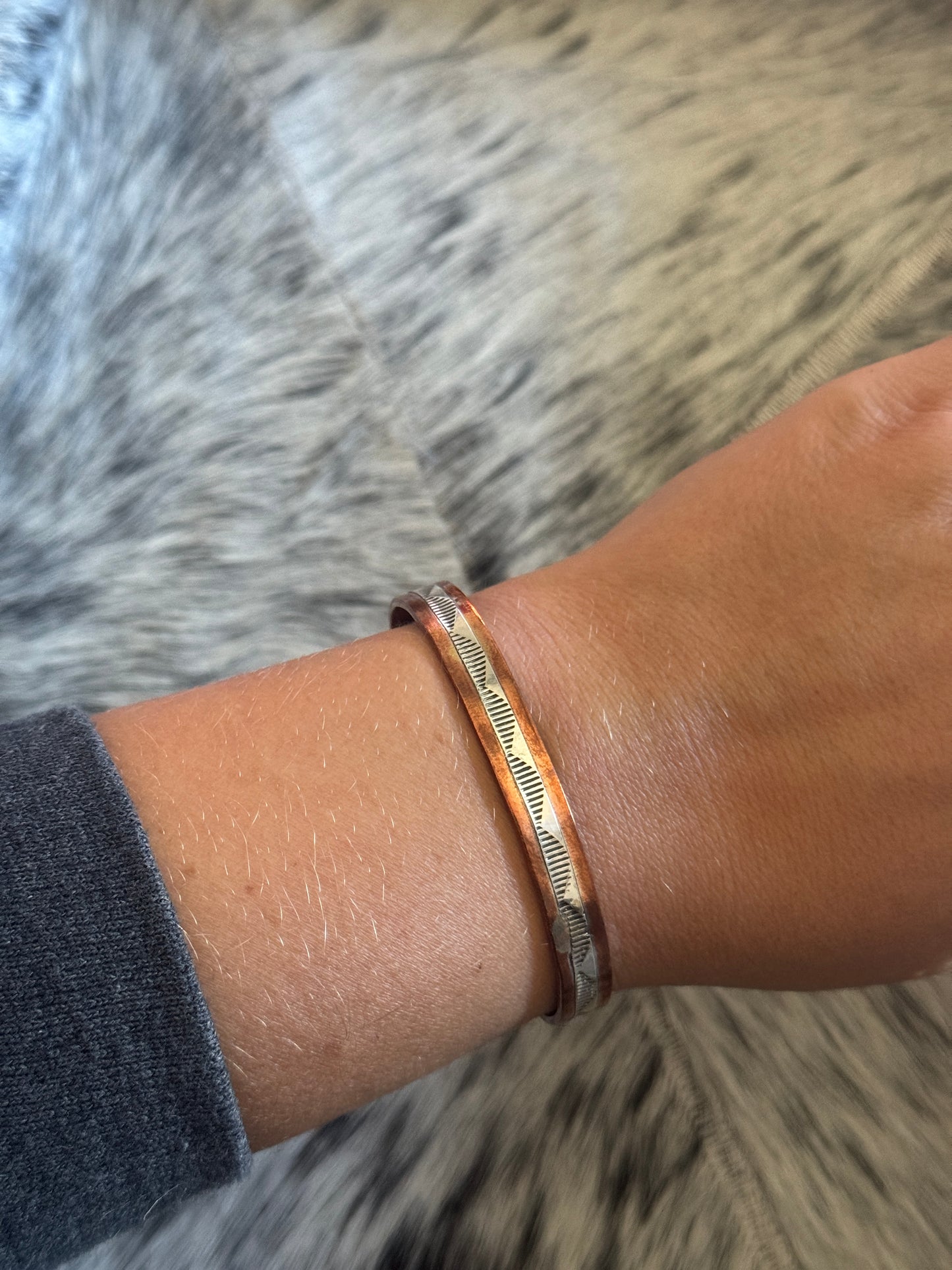 Copper & Silver Cuff