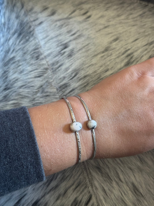 White Buffalo Stacker Cuff