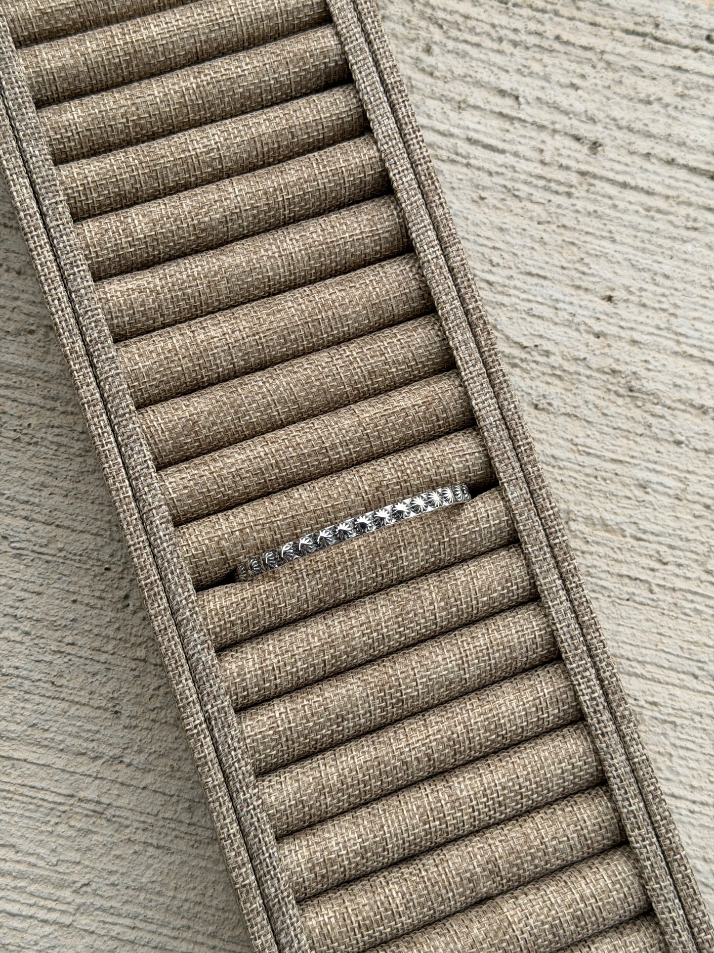 Sterling Starburst Stacker Cuff