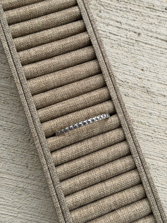 Sterling Starburst Stacker Cuff