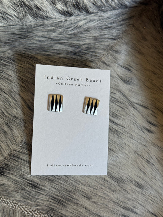 Sterling Oxidized Studs