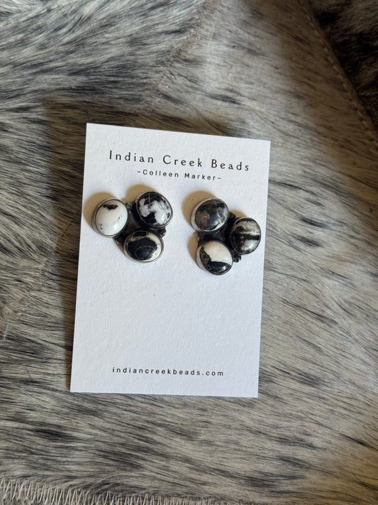 White Buffalo Earrings