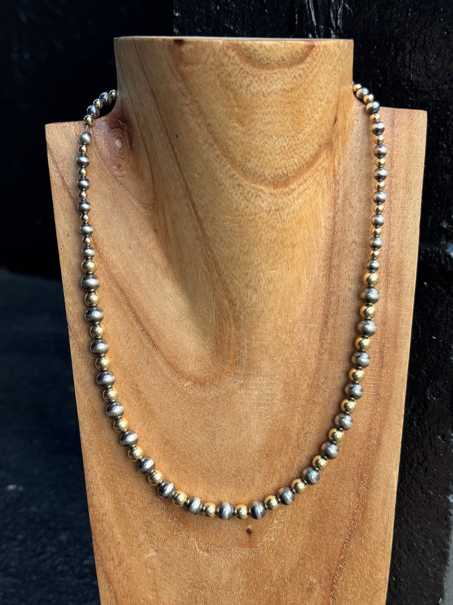 17-19" Sterling Pearl & Gold