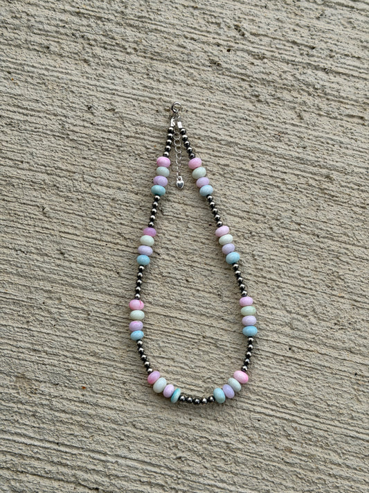 14.5-16" Pearl & Multi Color Opal
