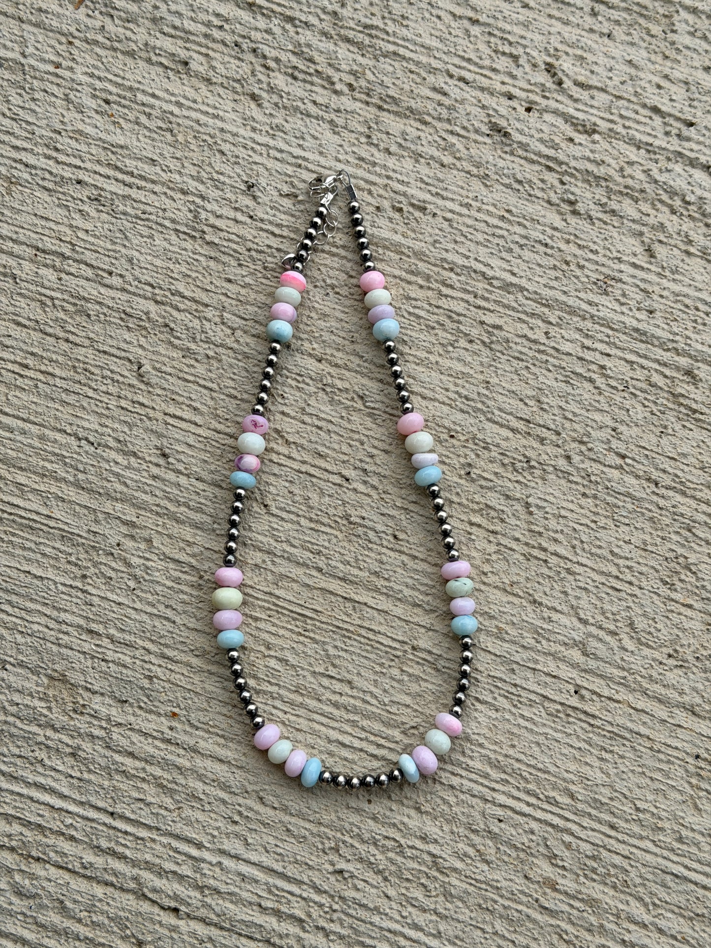 16-17" Pearl & Multi Color Opal