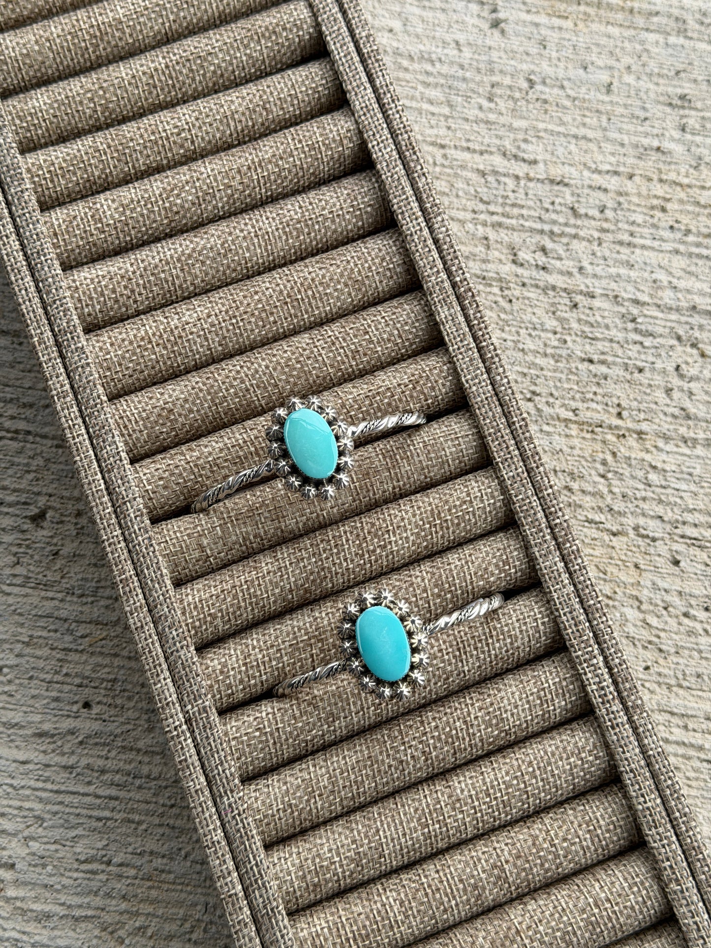 Turquoise Twist Wire Cuff