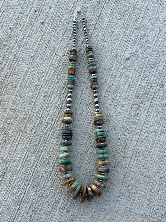 24.5-26" Graduated Genuine Turquoise