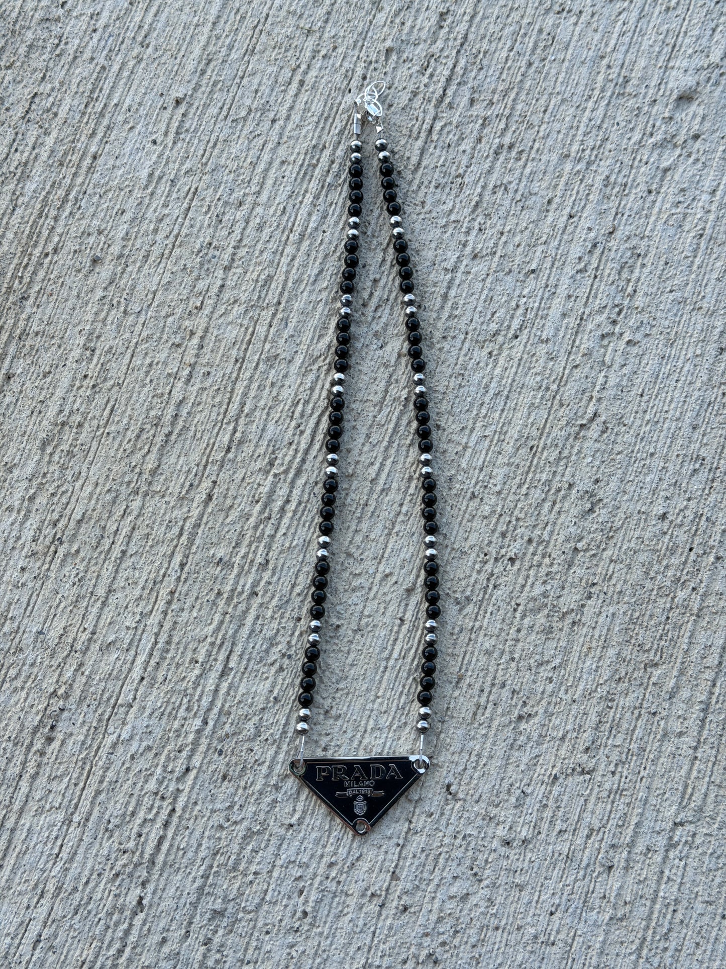 15.5-17" Black Onyx Designer Necklace