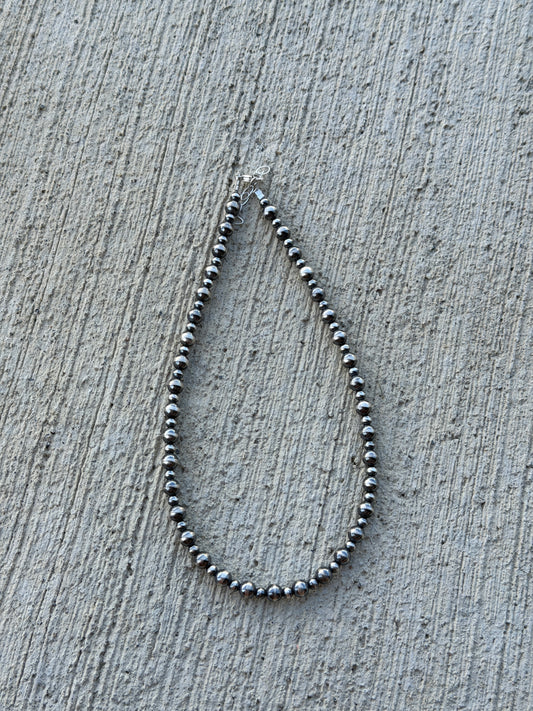 15-16.5" 4 & 6mm Sterling Pearl