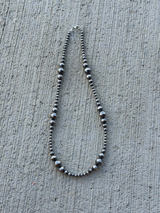 19-20.5" 4-10mm Sterling Pearls