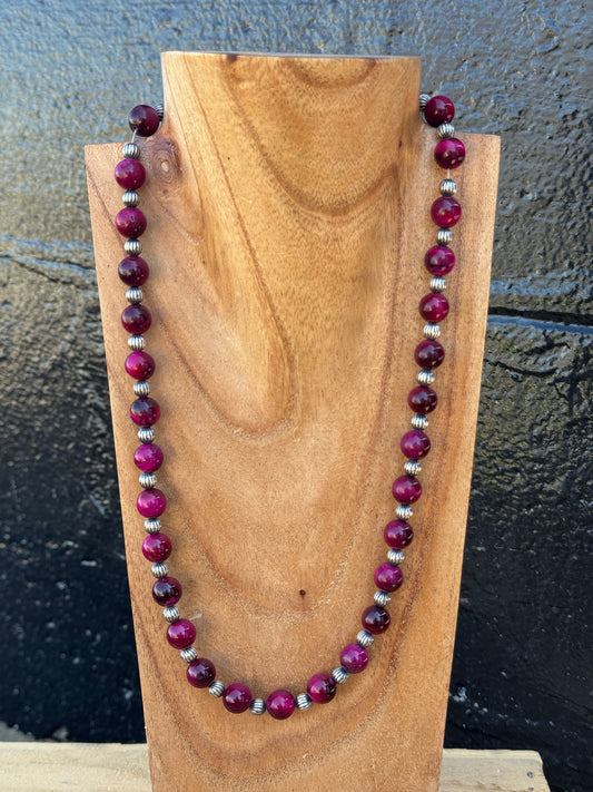 22" Pink Tiger Eye
