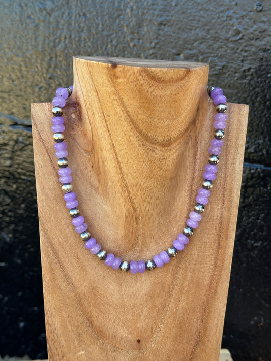 15.5-17" Lavender Jade