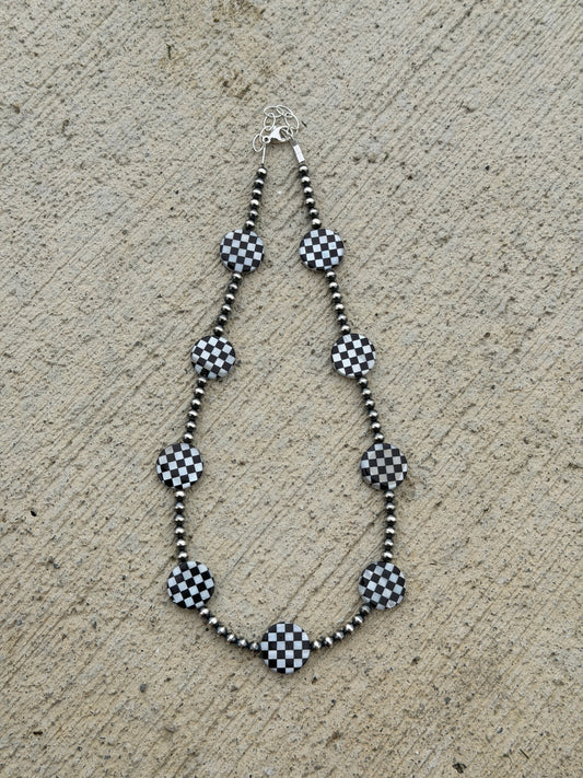 15.5-17" Pearl & Checkered