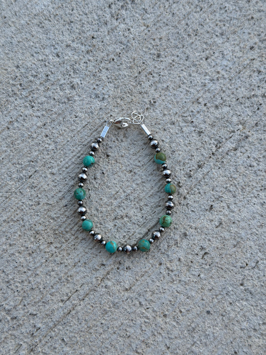 6.5-7" Pearl & Kingman Turquoise