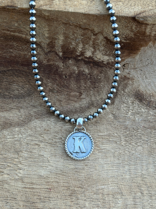 Initial "K" Pendant
