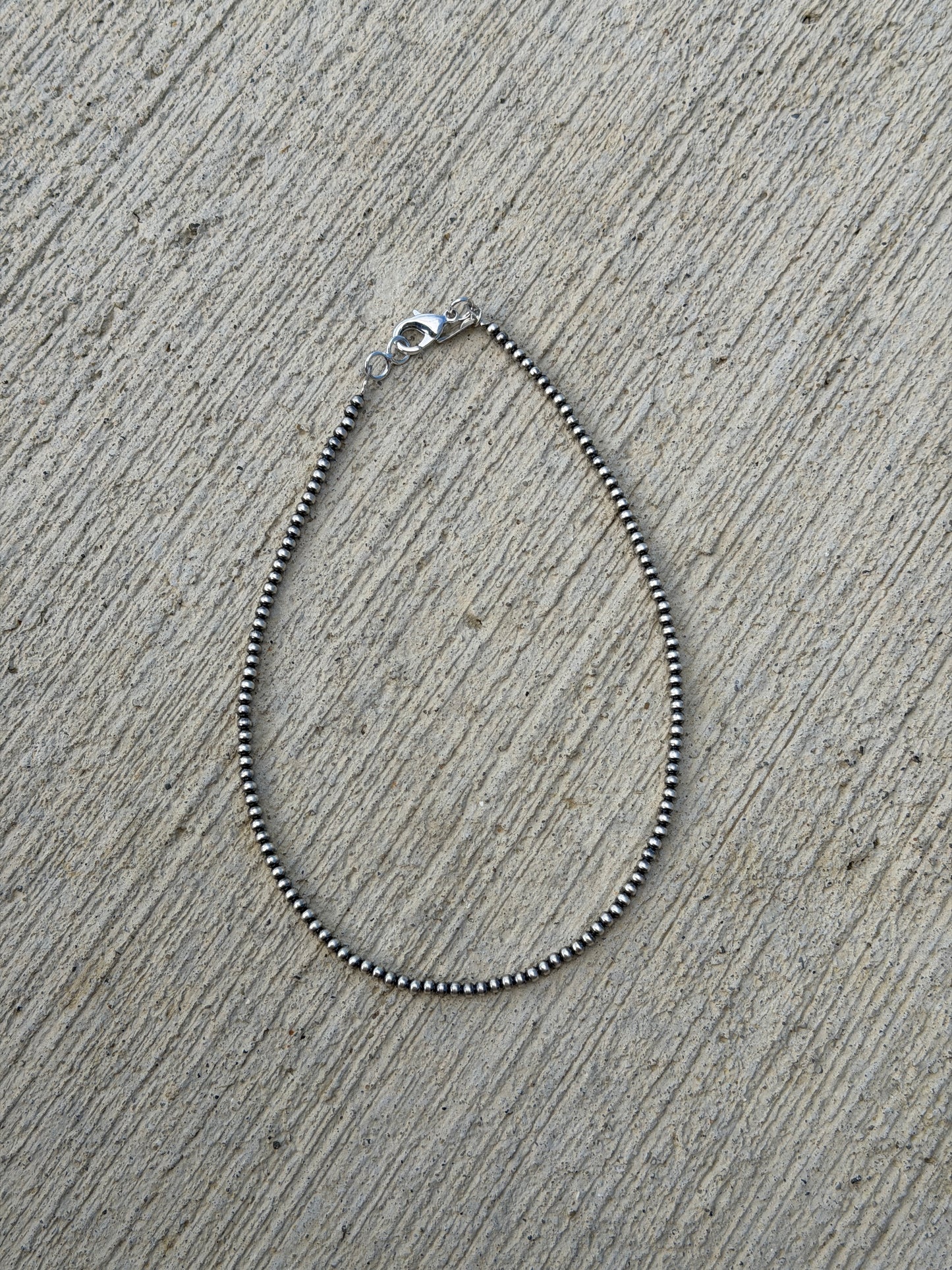 14" 3mm Silver Plated Pearls