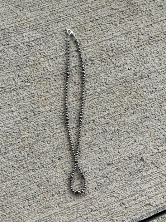 16" 3-6mm Silver Plated Loop