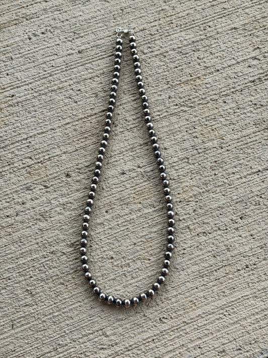 24" 8mm Silver Plated