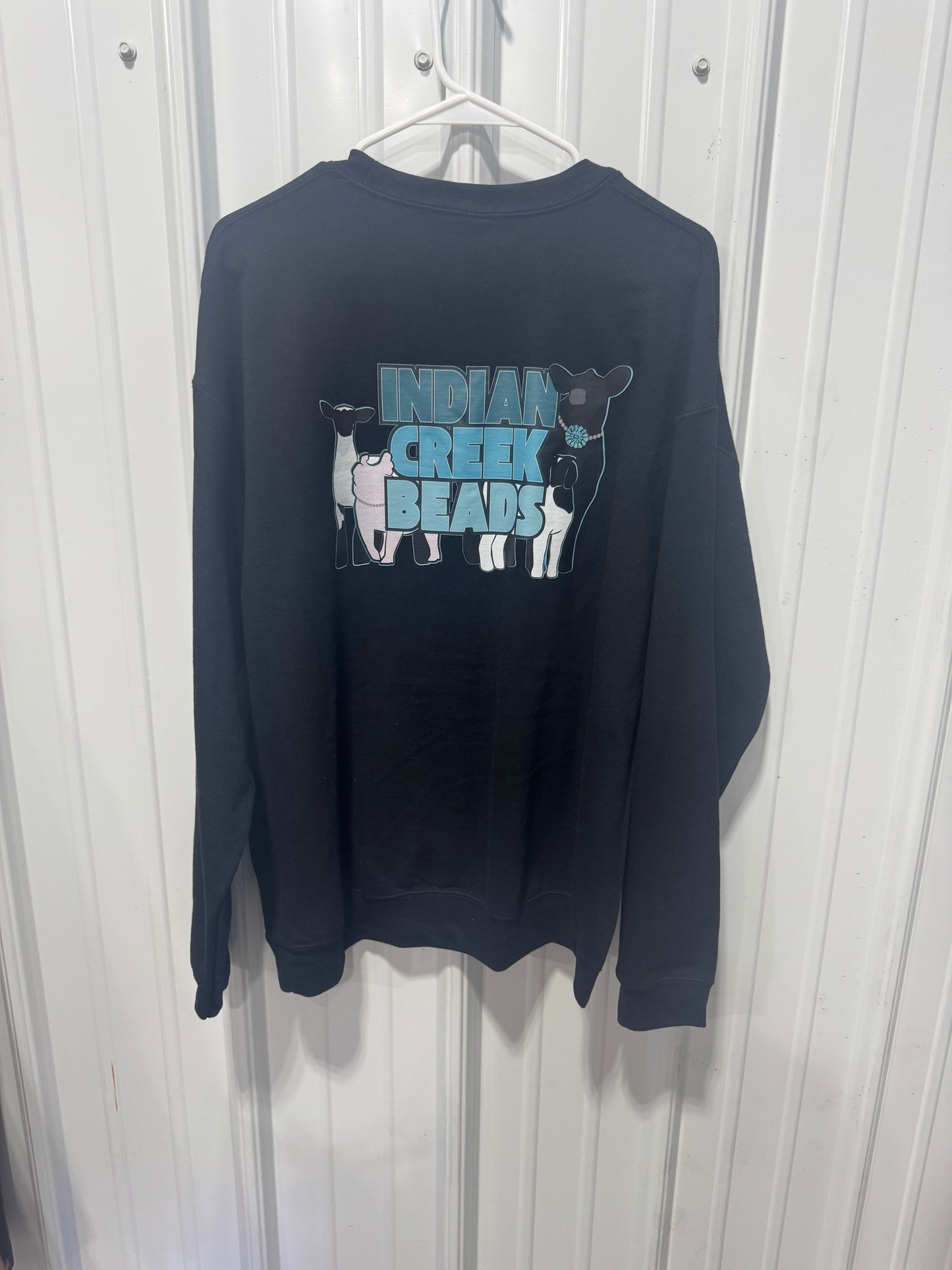 Black Logo Gildan Crewneck