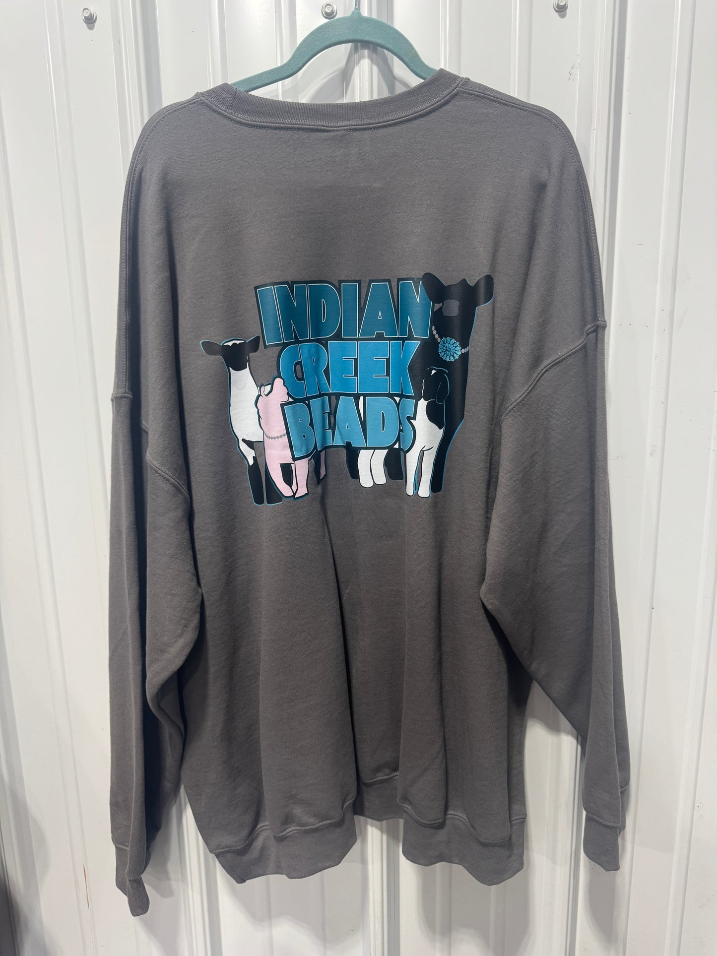 Charcoal Logo Gildan Crewneck