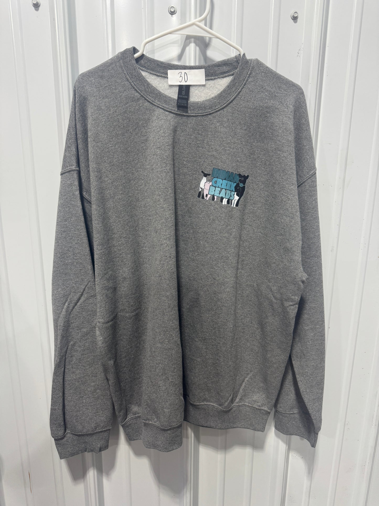 Heather Logo Gildan Crewneck