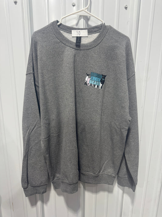 Heather Logo Gildan Crewneck