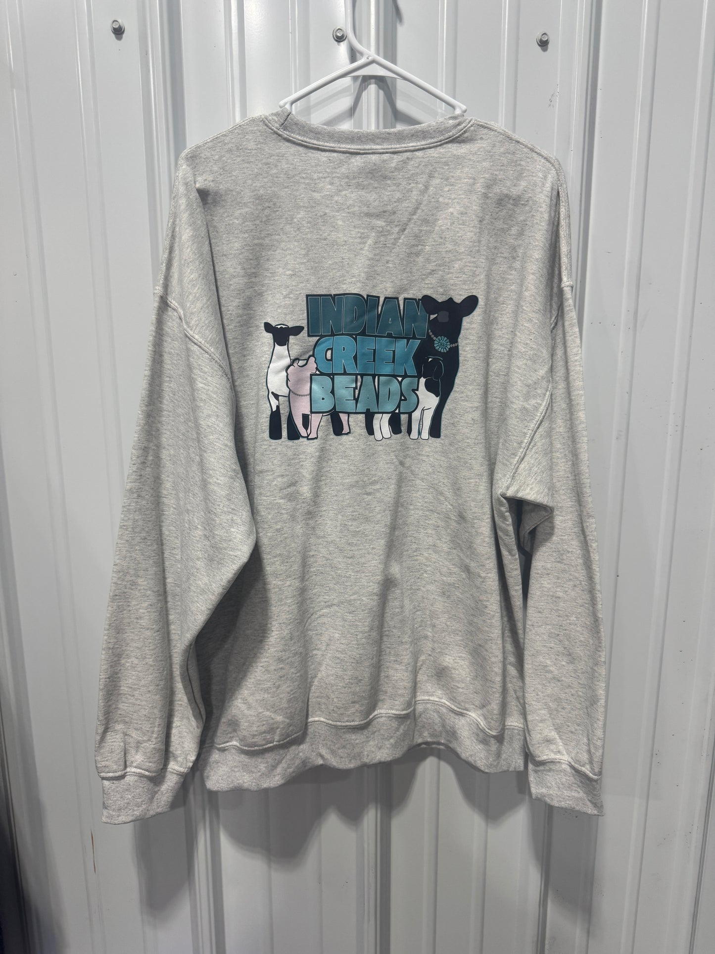 Light Gray Logo Gildan Crewneck