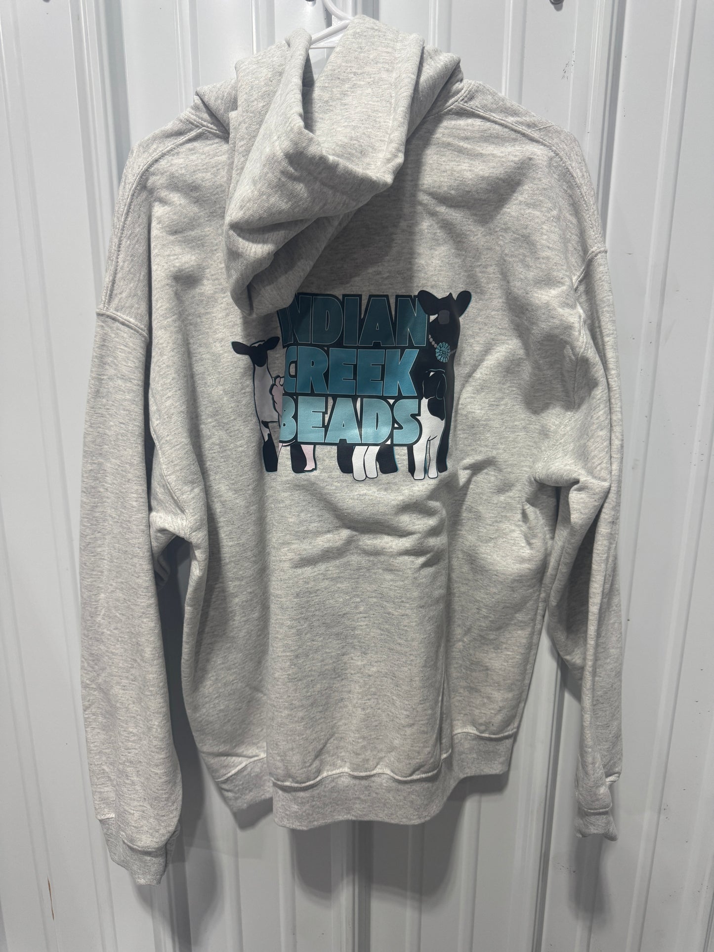 Light Gray Logo Gildan Hoodie