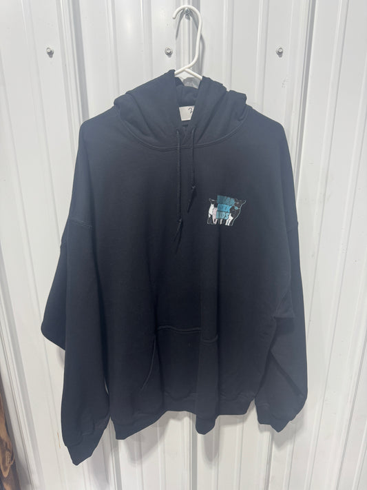 Black Logo Gildan Hoodie