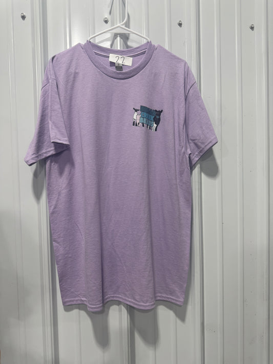 Purple Logo Gildan Tee