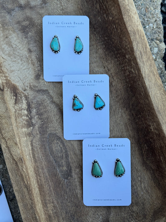Kingman Turquoise Detail Earrings