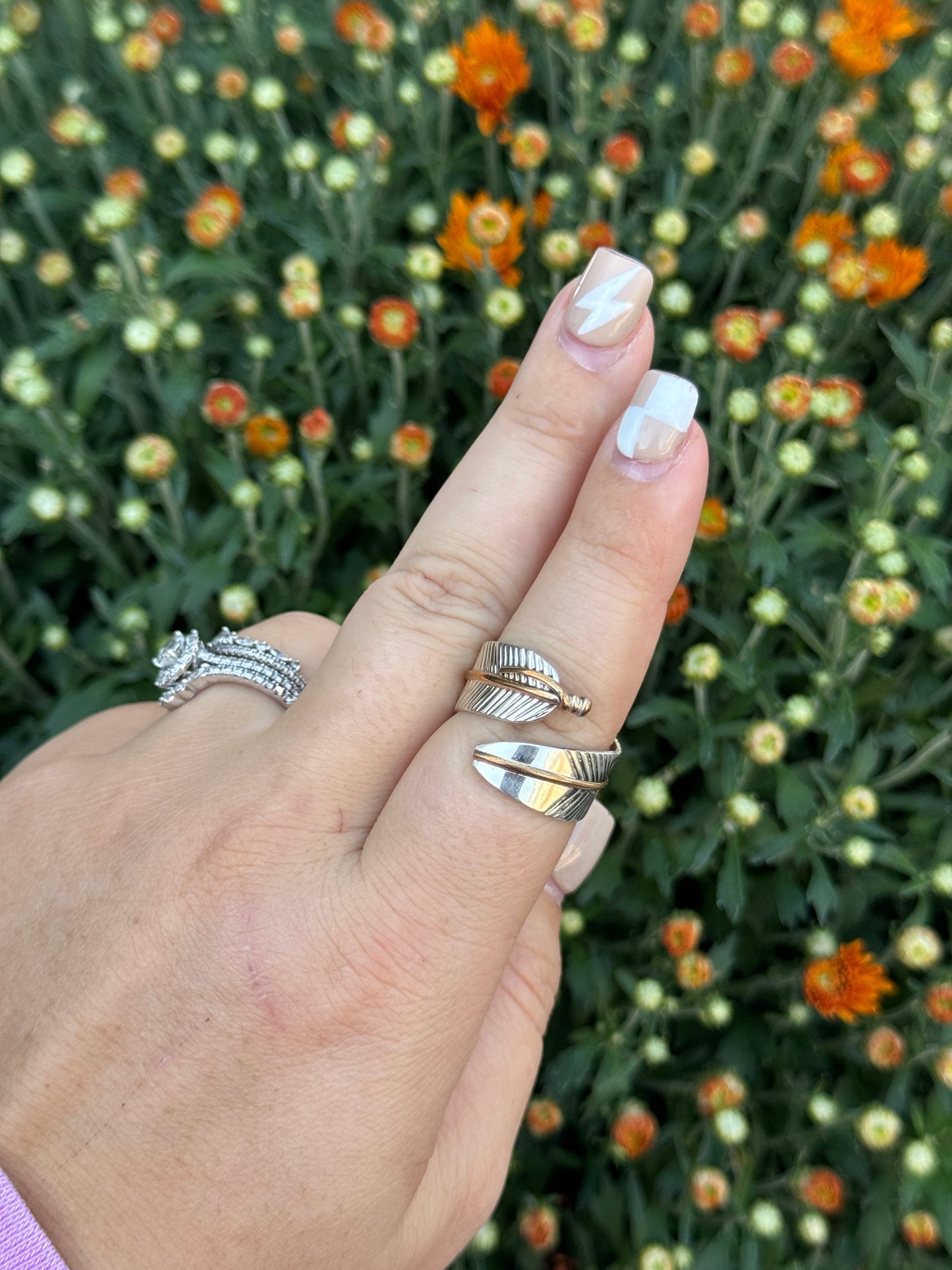 Sterling & 14K Gold Filled Adjustable Ring