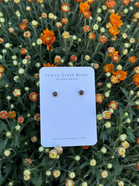 Brown Tiger Eye Studs