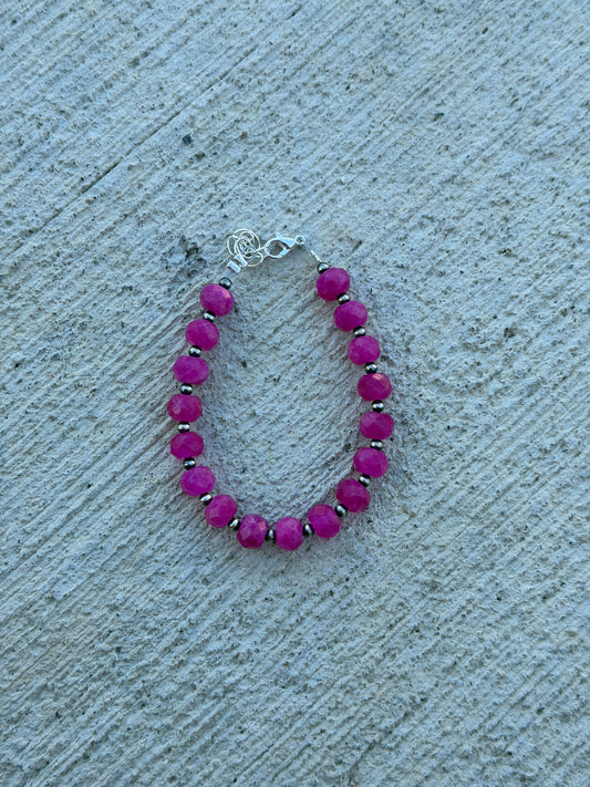 7-8" Hot Pink Quartz