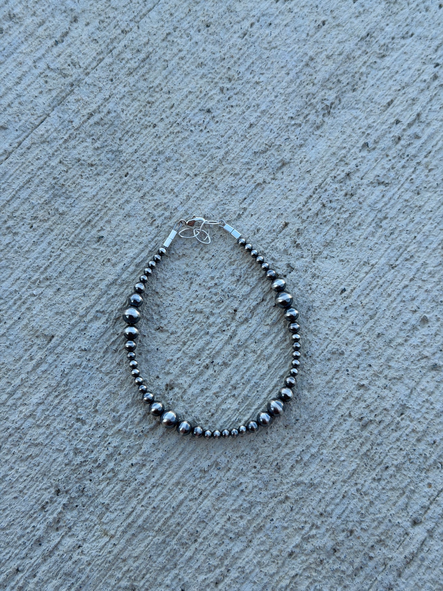 7.5-8" 3-6mm Sterling Pearl